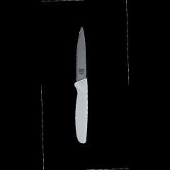Straight Edge Knife Pointed Tip - 4.5" Blade - White