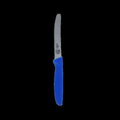 Serrated Knife Curved Tip - 4.5" Blade - Blue