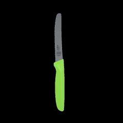 Serrated Knife Curved Tip - 4.5" Blade - Green