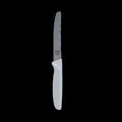 Serrated Knife Curved Tip - 4.5" Blade - White
