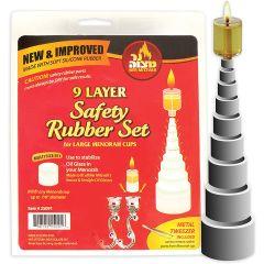 Safety Rubber Set - 9 Layer for Large Menorah Cups