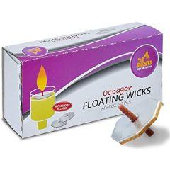 Floating Wicks - Octagon Shaped 50 Pack