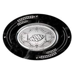 Camilletti Oval Challah Tray With 925 sp Silver