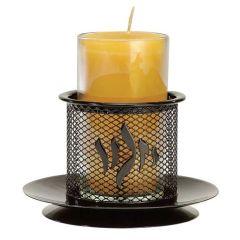 Black Iron Memorial Candle Holder