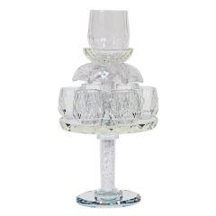Crystal 6 Cups Fountain 9"H - Clear Filling