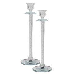 Crystal Candlesticks 15" - Clear Filling