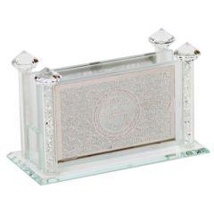Crystal Match Box - Silver Plate