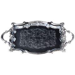 Nickel Tray With Handles 26X37 Cm