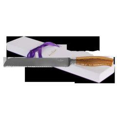Swivel Hammered Knife Stainless Steel Gold Handle