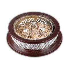 Matzah Holder Wood And Silver Plated