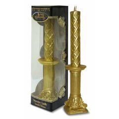 Decorative Havdalah Candle Amudei Shlomo Gold Candle On Gold Pole