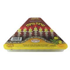 44 Jellied olive oil Hanukkah candles. Kosher Badatz  Height: 3cm, Diameter: 2cm (12 pc) ( 2 hrs.)