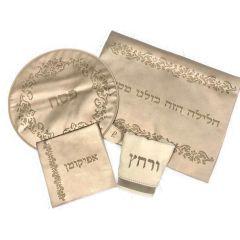 Leather Laser Engraved Pesach Seder Set 18012