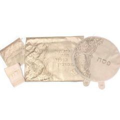 Leather Laser Engraved Pesach Seder Set 182013