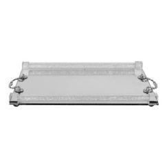 Crystal Tray Clear Filling - Silver Handle