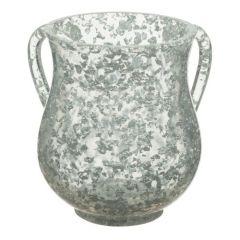 Polyresin Washing Cup - Silver Flakes