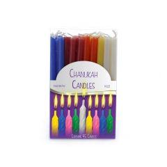 Tall Chanukah Candles - Multicolor