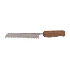 Emanuel Wood Challah Knife - Natural Wood Handle