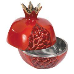 Aluminum Pomegranate Honey Dish (Small) - Red