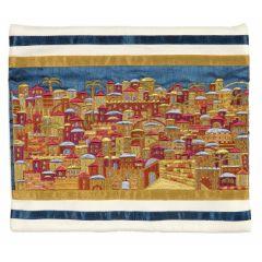Emanuel Full Embroidered Jerusalem Tallit Bag Multicolor