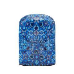 Emanuel Metal Painted Tzedakah Box - Oriental Blue