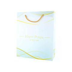 Purim UPVC Gift Bag - Gold Ribbon Design