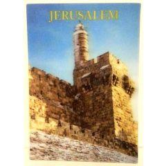 3-D Jerusalem "Migdal David" Post Card