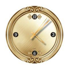Glass Gold Elegant Clock