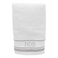 Luxury Hand Towel with Silver Pesach Embroidery