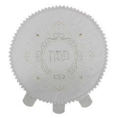 Matzah Cover Satin Round with Heavy Plastic 19 Inch