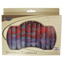 Safed Shabbat Candle - 12 Pack - Sunrise Purple