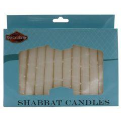 Shabbat Candle - 12 Pack - White Drops