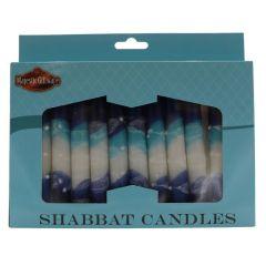 Shabbat Candle - 12 Pack - Glacier Blue