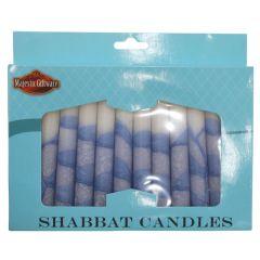 Shabbat Candle - 12 Pack - Tree Blue
