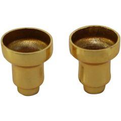Menorah Drip Cups. 9 Pack - Brass