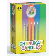 Multi Colored Chanukah Candles - 44 Pack
