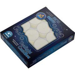 12 pk -White Beeswax Tealights Shabbos candles 4.5 hour