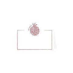 Rosh Hashana Place Cards - Pomegranate