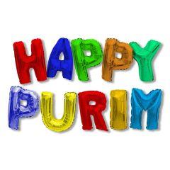 Happy Purim Balloon Bunting