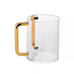 Lucite Washing Cup with Gold-Toned Handles