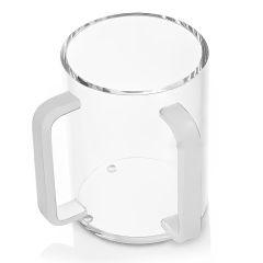 Lucite Washing Cup with Silver-Toned Handles