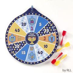 Chanukah Dart Game, Includes 4 Magnetic Darts