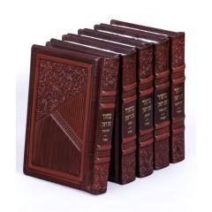 Machzorim Eis Ratzon 5 Volume Set Brown Ashkenaz [Hardcover] - Aderet Series