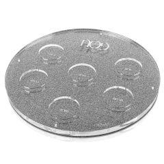 U Collection-Round Seder Plate Silver