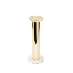 Gold Taper Candle Stick on Marble Base - Single