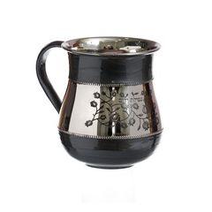 Stainless Gray Enamel Washcup- Blessing