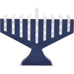 Lighted-Rods LED Electric Menorah - Blue