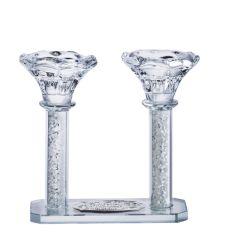Crystal Candle Holder set of 2 Attached With Bracha