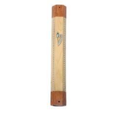 Wood Mezuzah  12cm ''2-Tone''
