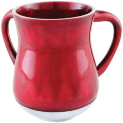 Aluminum Unbreakable Washing Cup  Red Glitter